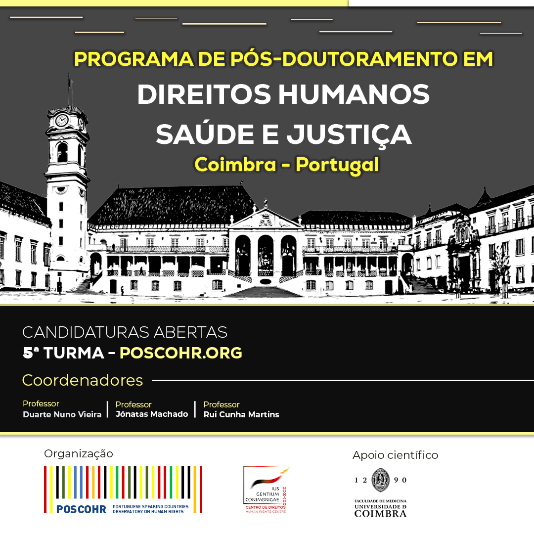 V Programa de Pós-Doutoramento em Direitos Humanos, Saúde e Justiça